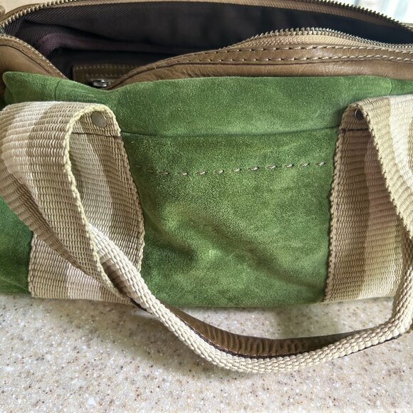 Ruehl No. 925 Green Suede Handbag - RARE - Picture 5 of 5